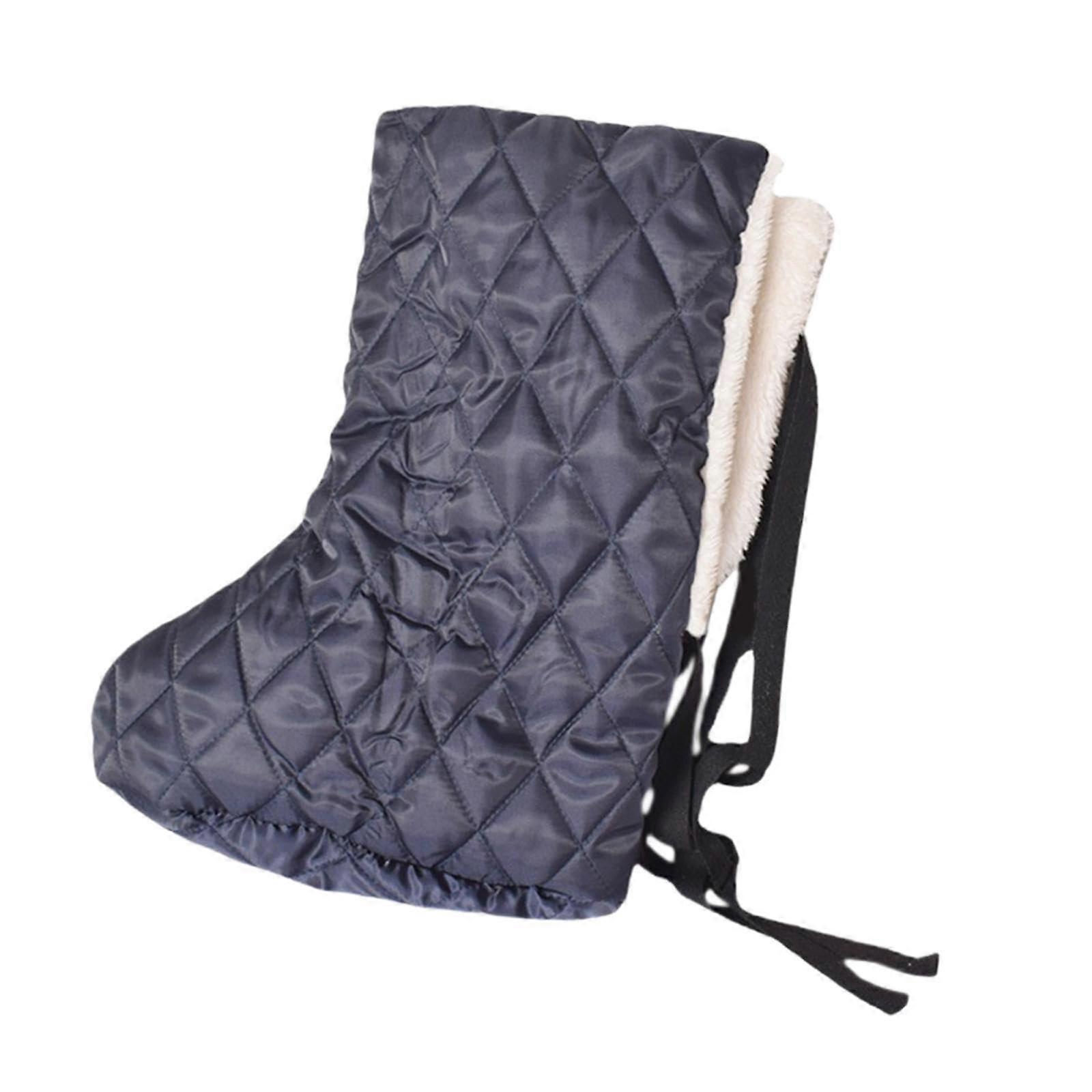 Cast Foot Cover with Thick Plush Lining, Windproof Adjustable Strap, Warm Leg Cast Protector for Adults