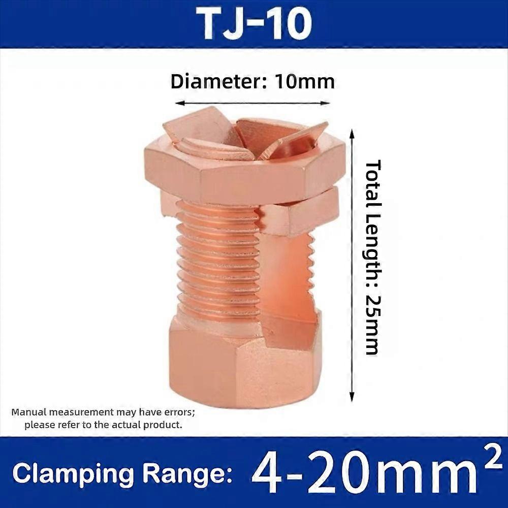 Electrical Equipment TJ Series Split Bolt Connector Sturdy Durable Copper Bolt Clamp Wire Clips