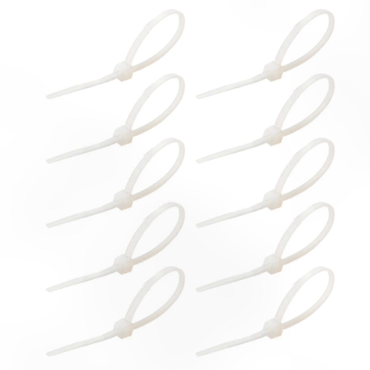 200-Pack Adjustable Nylon Cable Ties for Home and Office Use