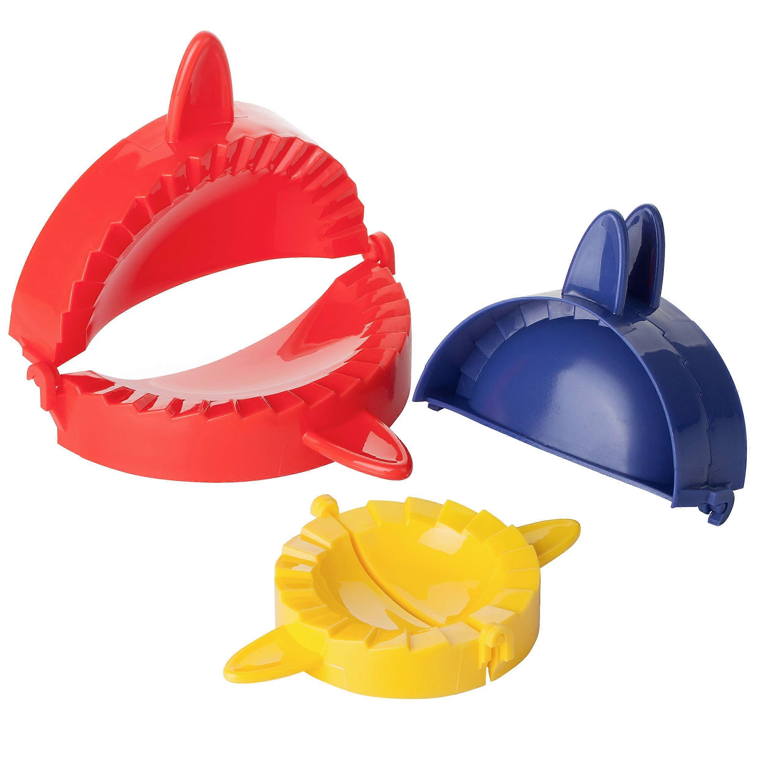 Dough Press Set 3 Pack Empanada Press with MultiSize Flexibility and Secure Crimped Seal