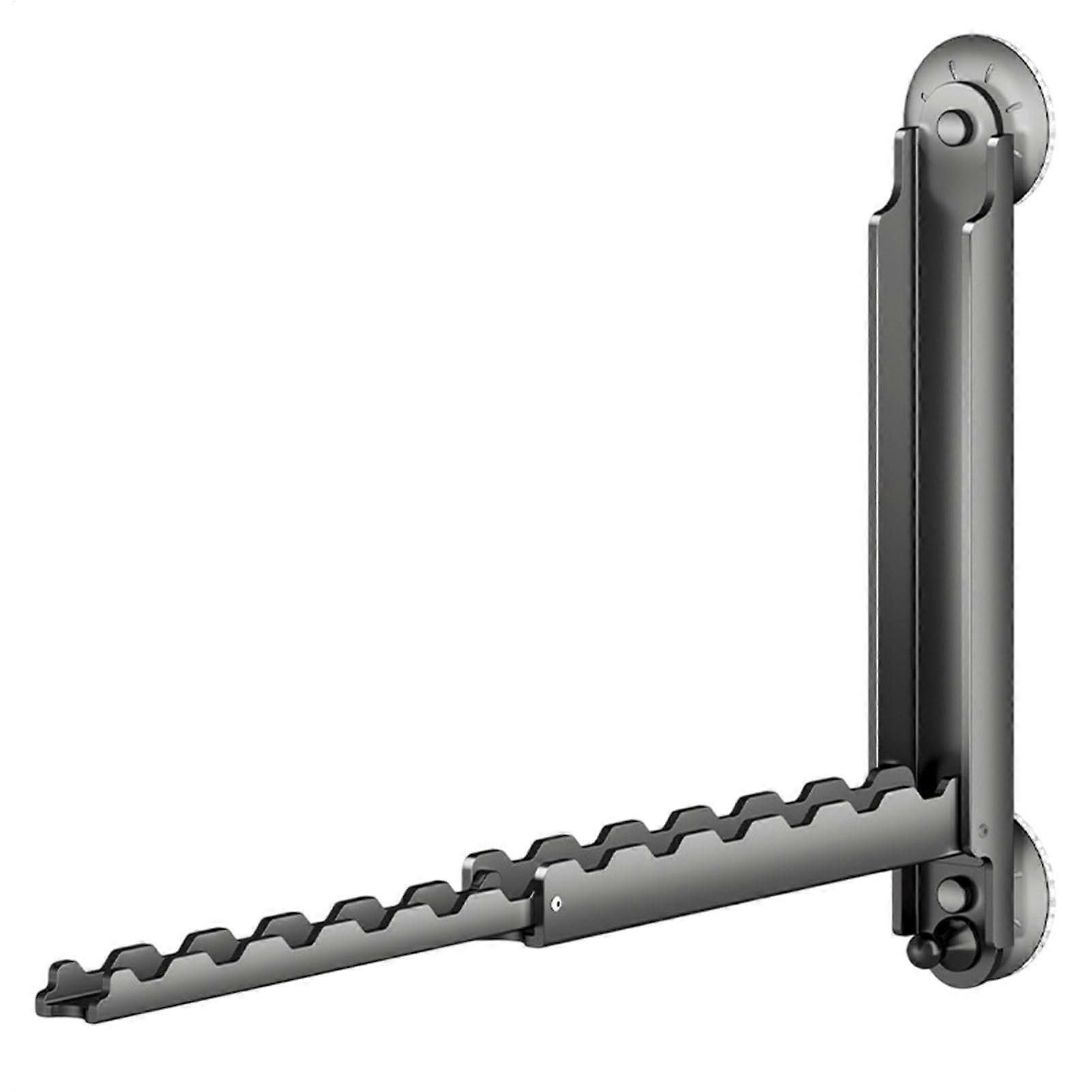 Wall Mounted Clothes Drying Rack Heavy Duty Foldable Space Saving Laundry Airer Carbon Steel