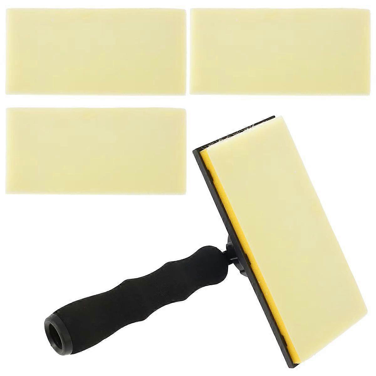 Quick Paint Edger Tool with 3 Replacement Pads for Efficient Wall Painting Hand Tool for Wall Painti