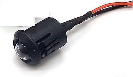 5pcs 12V Blue 3mm LED Indicator Light with Holder, PreWired Panel Mount, Wide Voltage