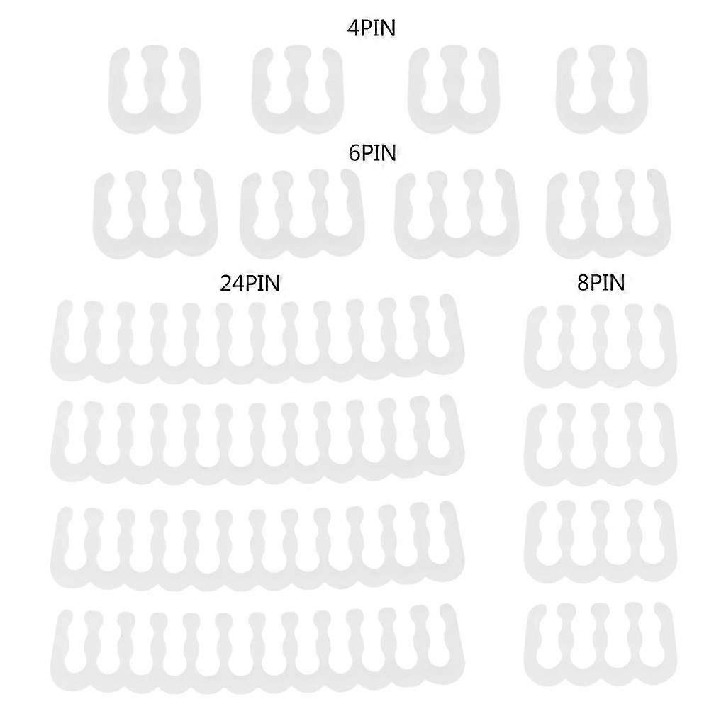 16Pcs PC Cable Comb Kit for 2.53.2mm Power Cables, Multi Pin Management Clips, Durable PP