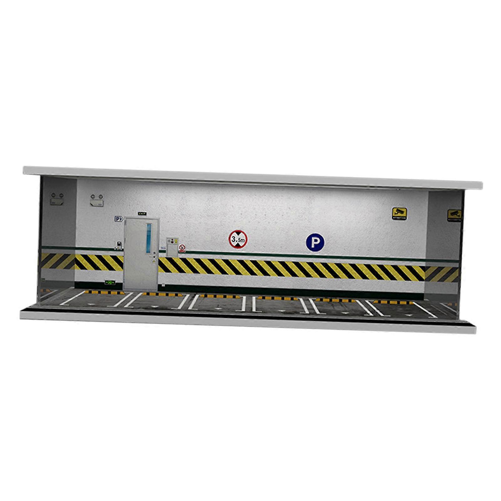 1/64 Model Car Display Case Showcase Organizer Micro Landscape Decor Ornament