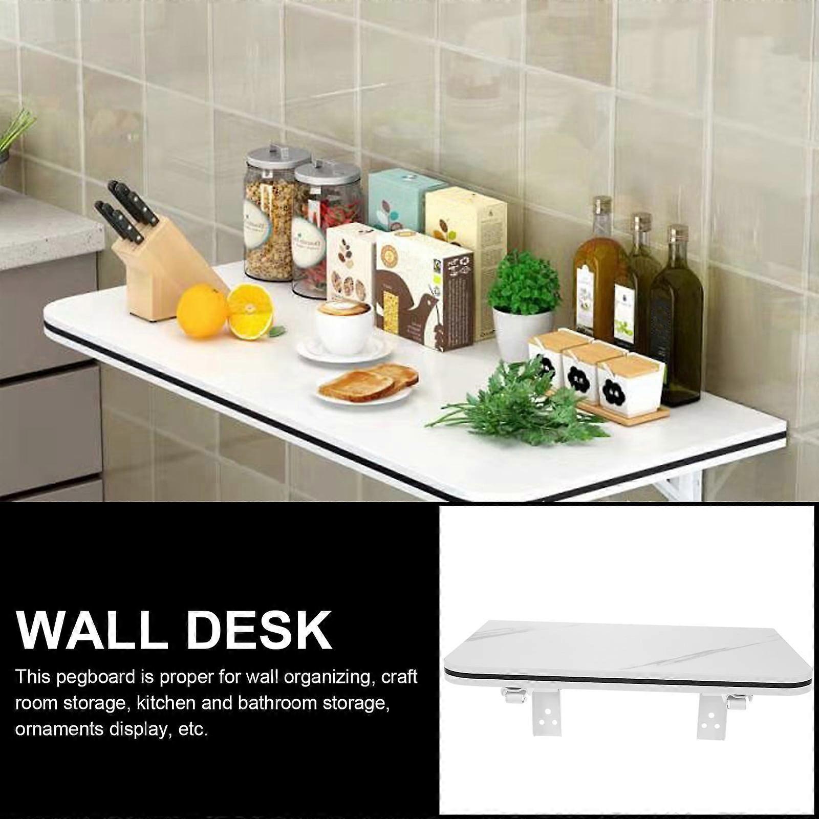 Wall Mounted Folding Table Kitchen Bedroom Storage Computer Desk Dining Hanging