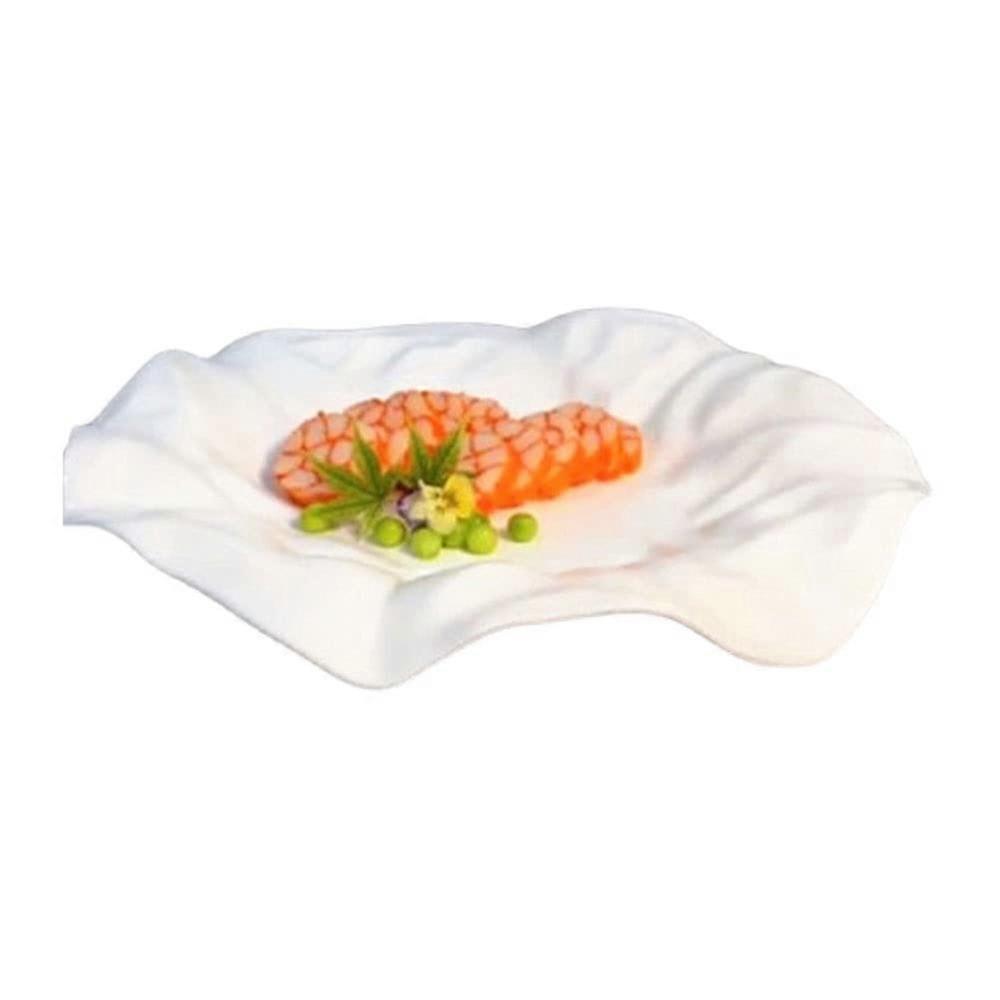 White Ceramic Dinner Plates Set  Durable Temp Stackable Dinnerware for Home and Restaurant