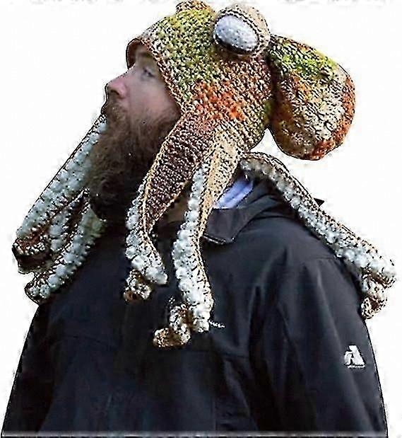 Octopus Squid Hat - Knitted Winter Hat, Octopus Costume Hat