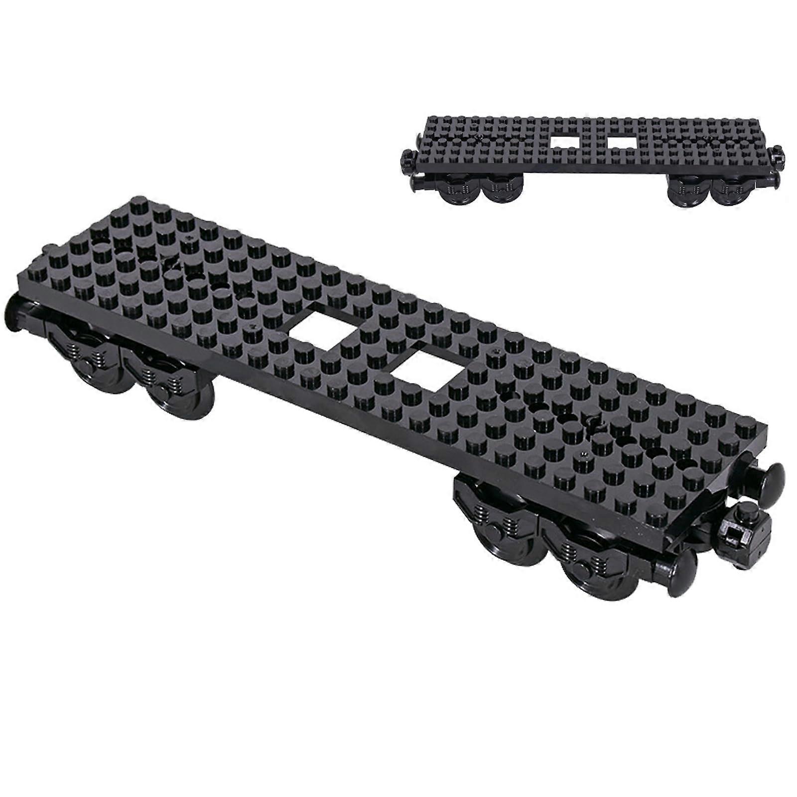 Train Car DIY Freight Model Railroad Building Blocks Compatible with  with Precision Fit Assembly