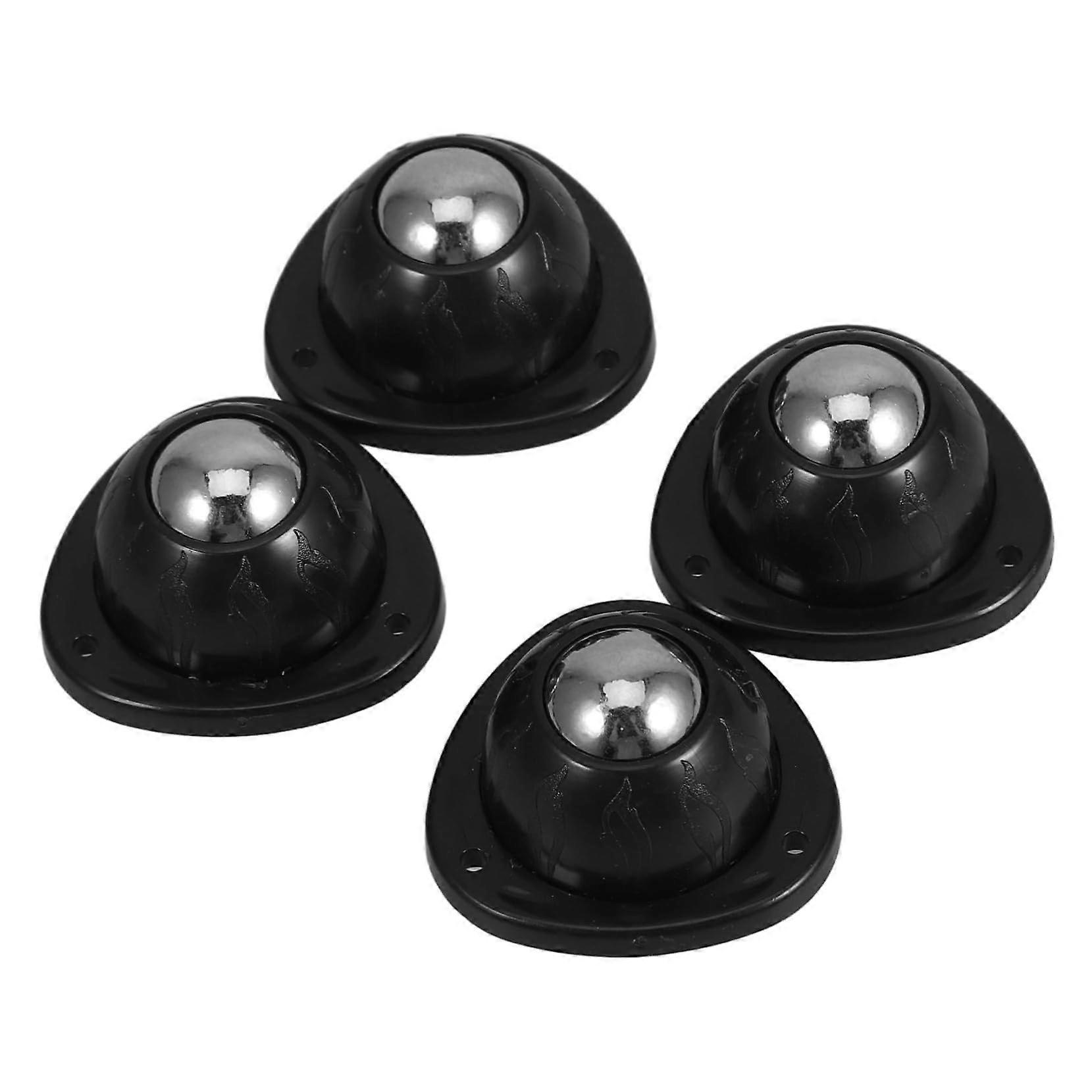 Adhesive Pulley Wheels for Kitchen Appliances and Golf Carts, Quiet Rolling, Quick Install, 4pcs