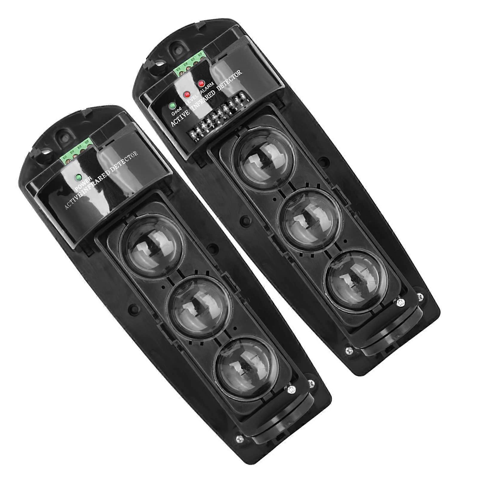 Infrared Beam Detector Triple Beam Security Sensor Adjustable IR Sensitivity Fully Enclosed ABE250