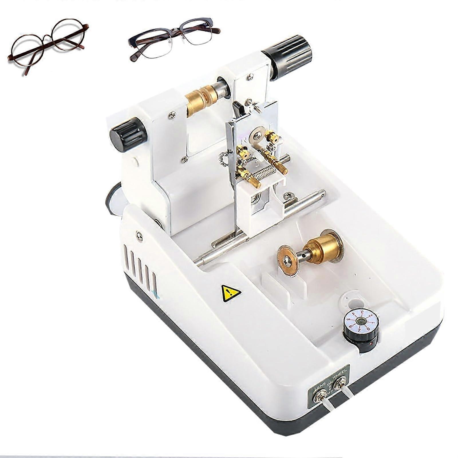 Optical Lens Grooving Machine with 07mm Adjustable Depth, Automatic Glass Resin PC Lens Cutter