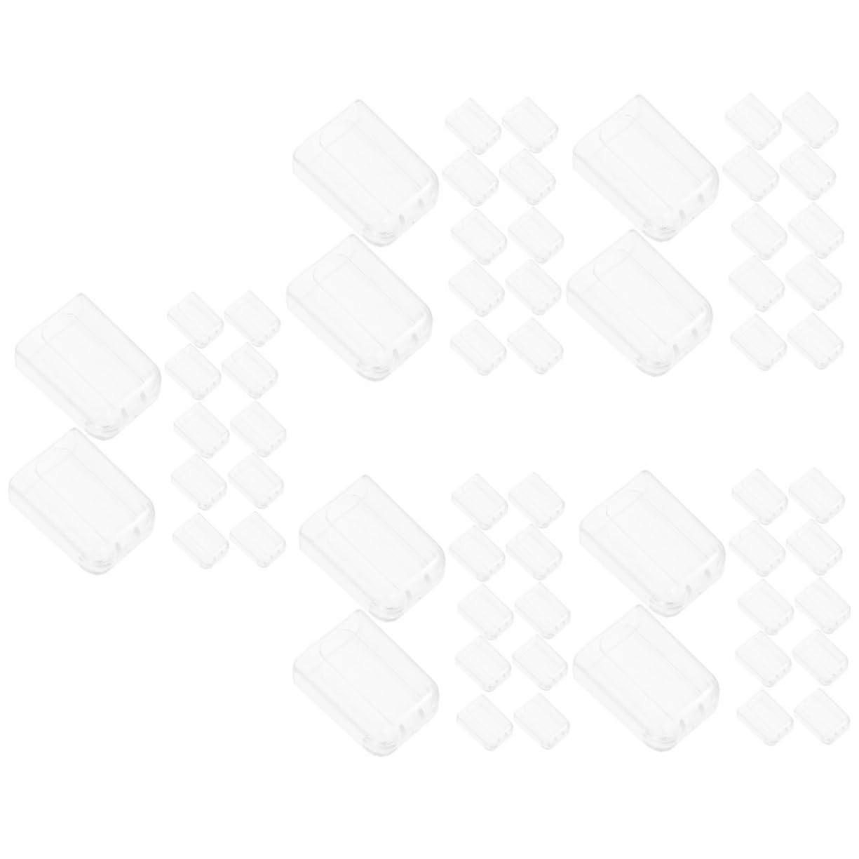 100pcs Transparent Electric Toothbrush Head Covers Dustproof TravelFriendly Protector
