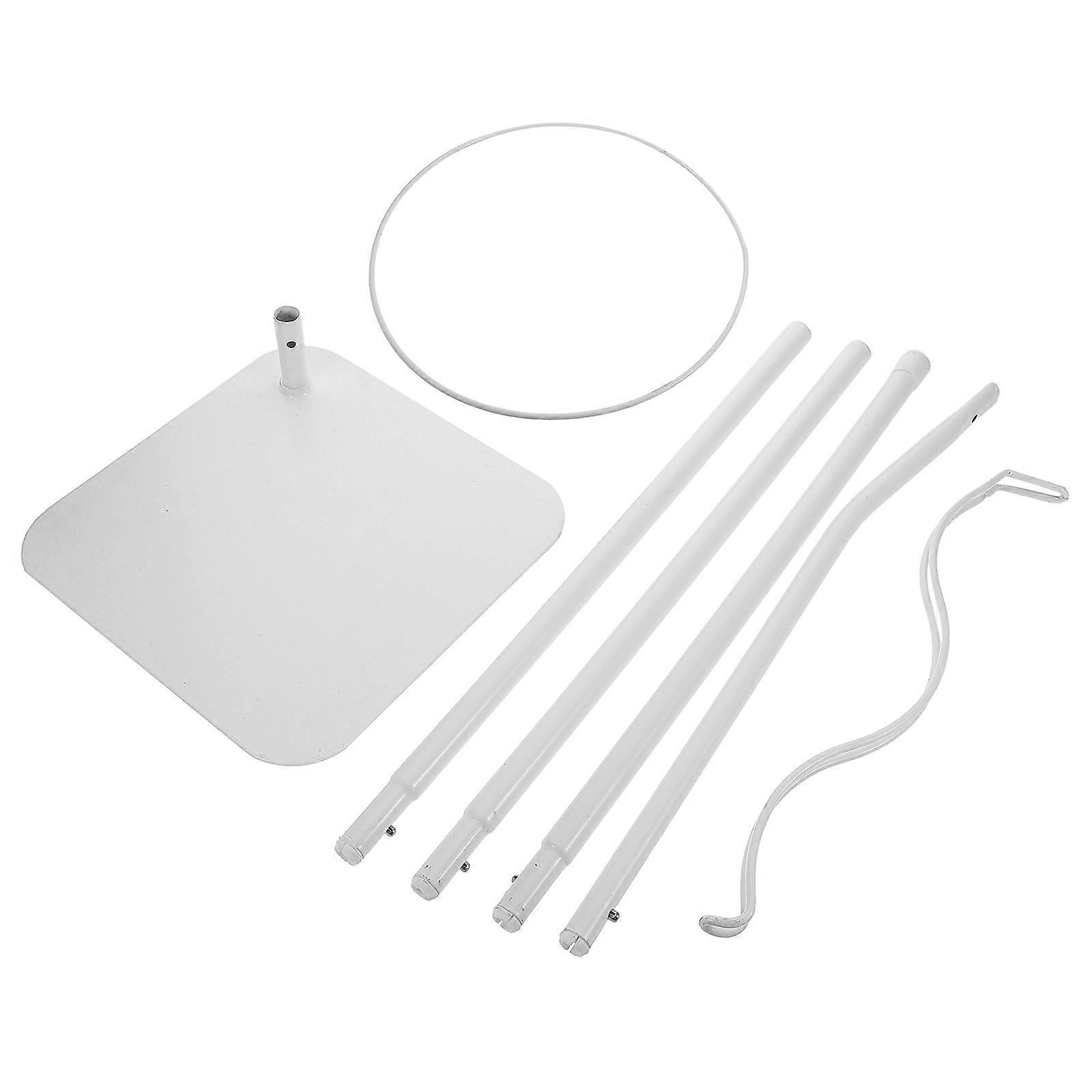 Adjustable Mosquito Net Stand for Protection 1Set White Iron Frame