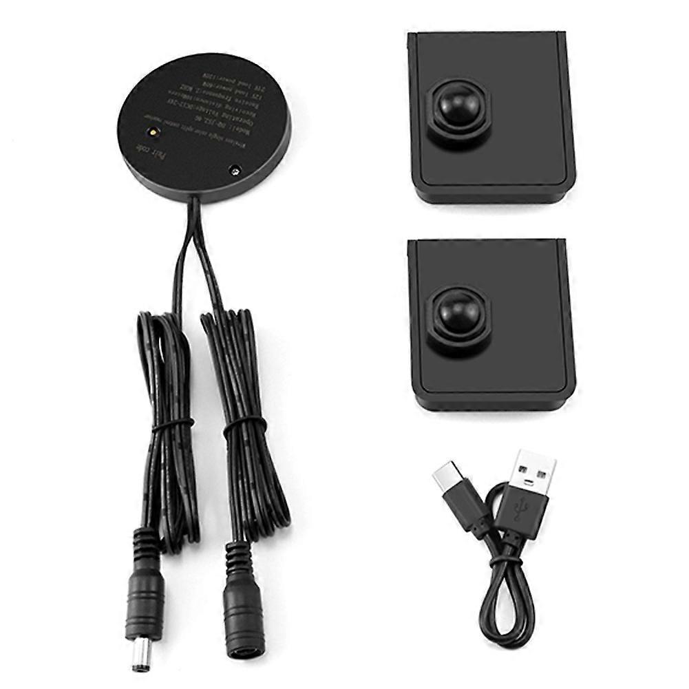 Wireless Moveable PIR Motion Sensor Switch USB Rechargeable DC12V-24V Work with Receiver Multi-Pieces Linkage Use TypeB