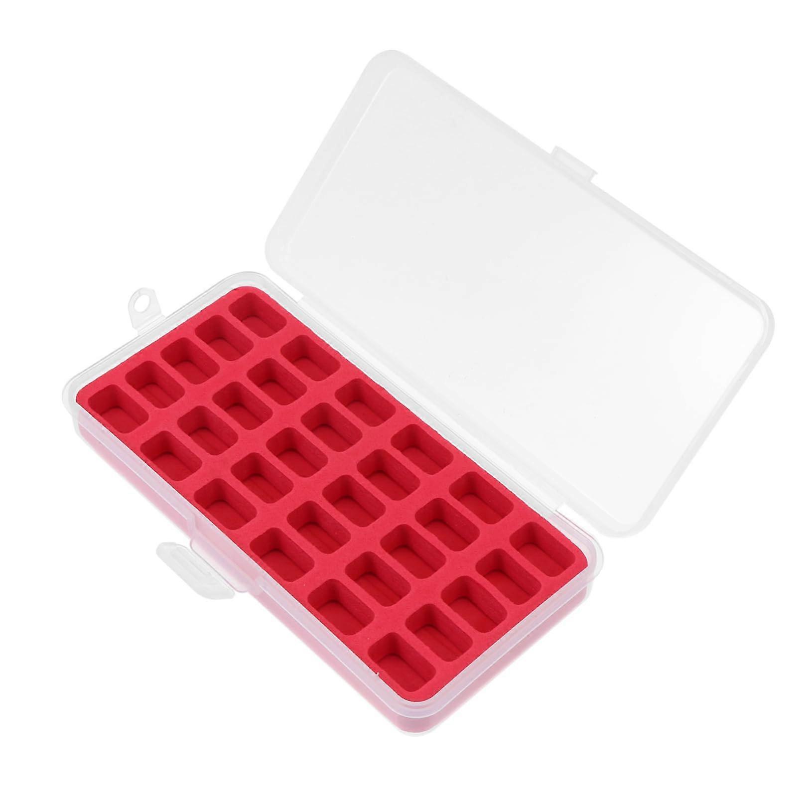 Bobbin Storage Case with Plastic Holder Insert for Tangle Thread and Quick Sewing Access