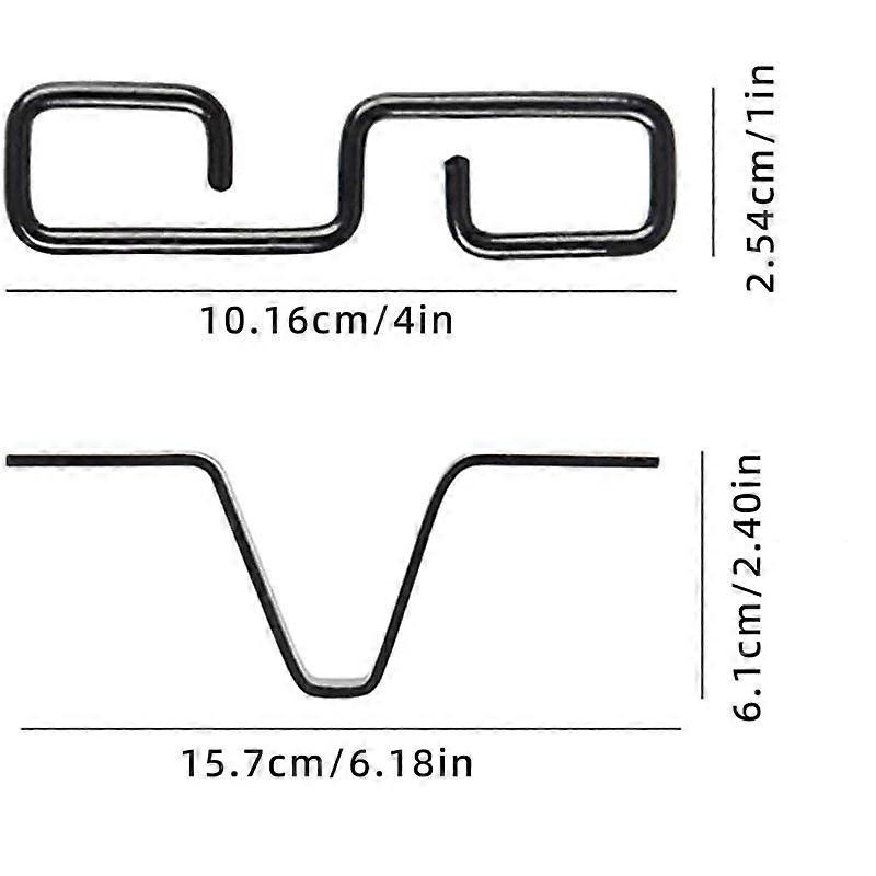 Black V-Shaped Rain Chain Adapter with S-Shaped Hook, for 