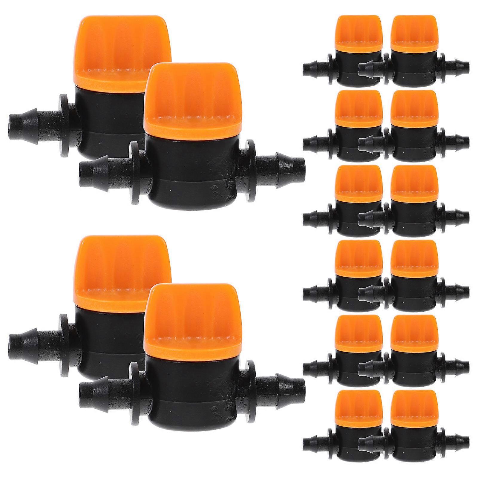 Drip Irrigation Valve Mini Barbed Ball Valves for Adjustable Flow 60Pcs