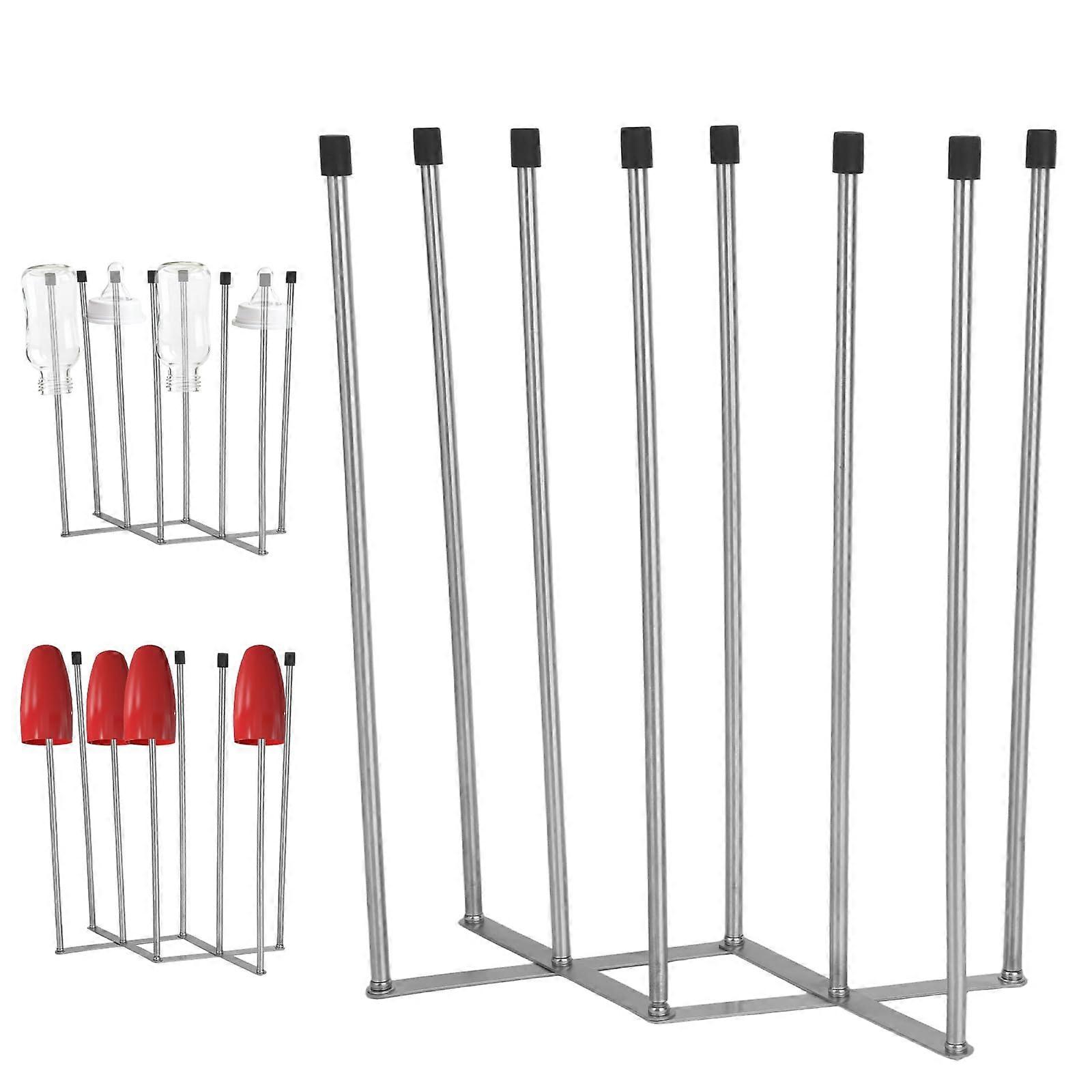 Foldable Bottle Drying Rack with Fast Drying Design, NonSlip Base, Compact Countertop Holder