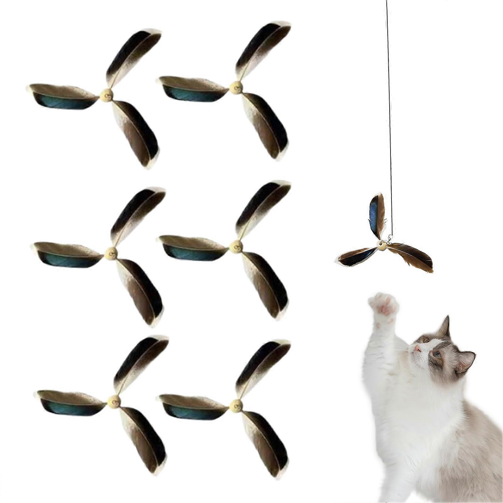 Cat Teaser Wand Attachments for Interactive Play, InstinctDriven Exercise and Boredom Relief
