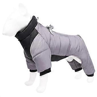 Mono de invierno para perros pequeños con arnés, impermeable y cálido.
