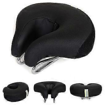 Noseless Bicycle Saddle for Mountain Bike, Ergonomic Soft Cushion with Shock Absorption
