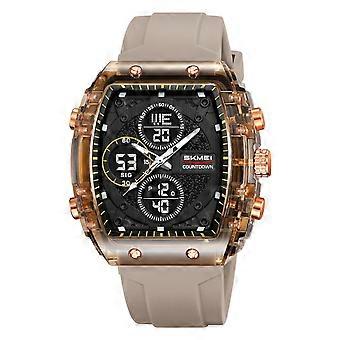 Men Digital Watch Waterproof Sport Watch Luminous Display Stopwatch Alarm for Hiking Camping Running Swimming Outdoor Activities Durable Wristwatch