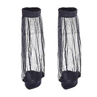 Anti Mosquito Insect Bite Pants Mesh Net Feet Protector Repellent Bug Pants for Outdoor Traveling Camping Fishing(Black)