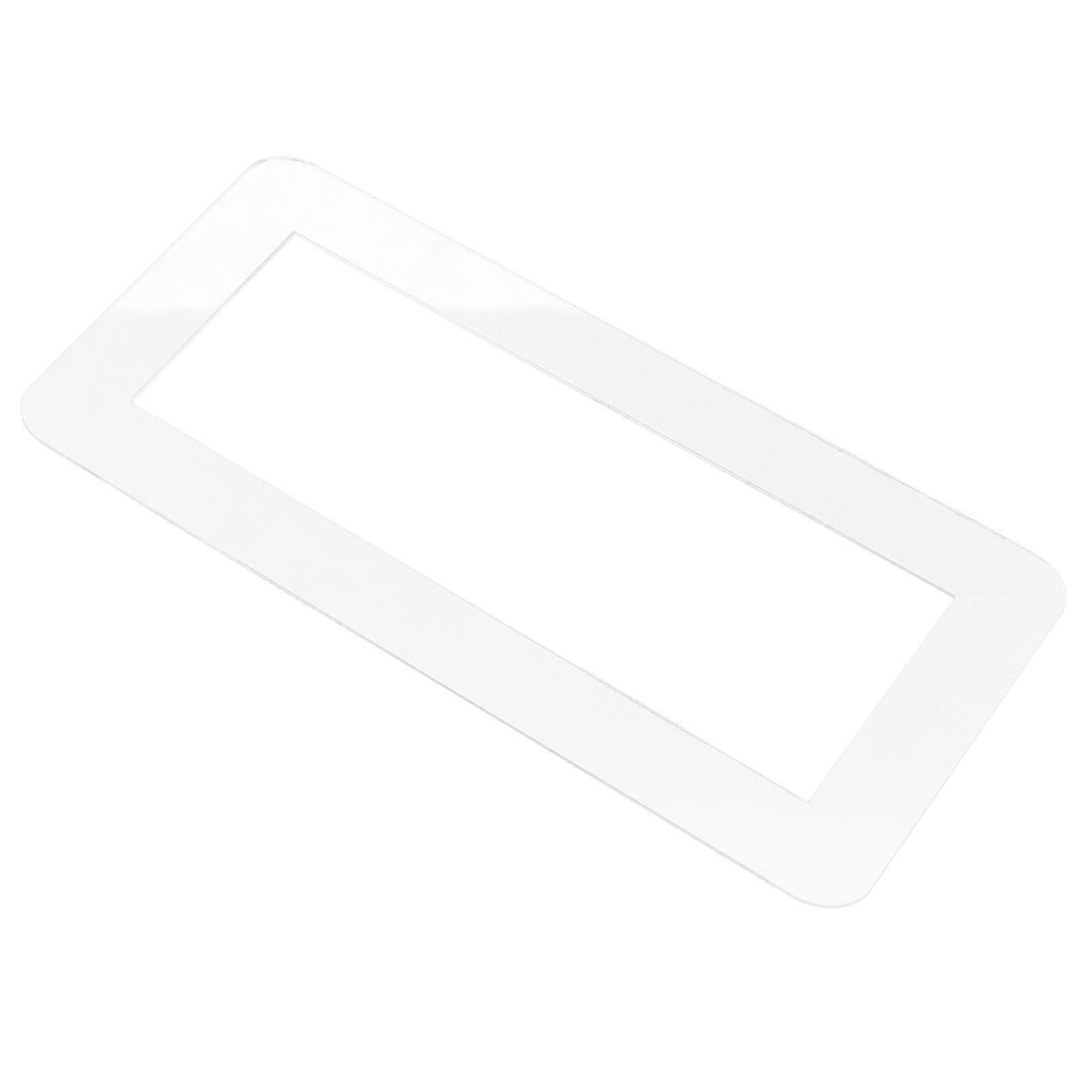 5Pcs Transparent Acrylic Cover for Wall Socket Frame Switch Plate Protection