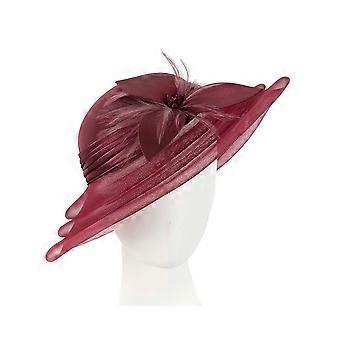 Burgundy wine custom made mother of the bride hat H5002W