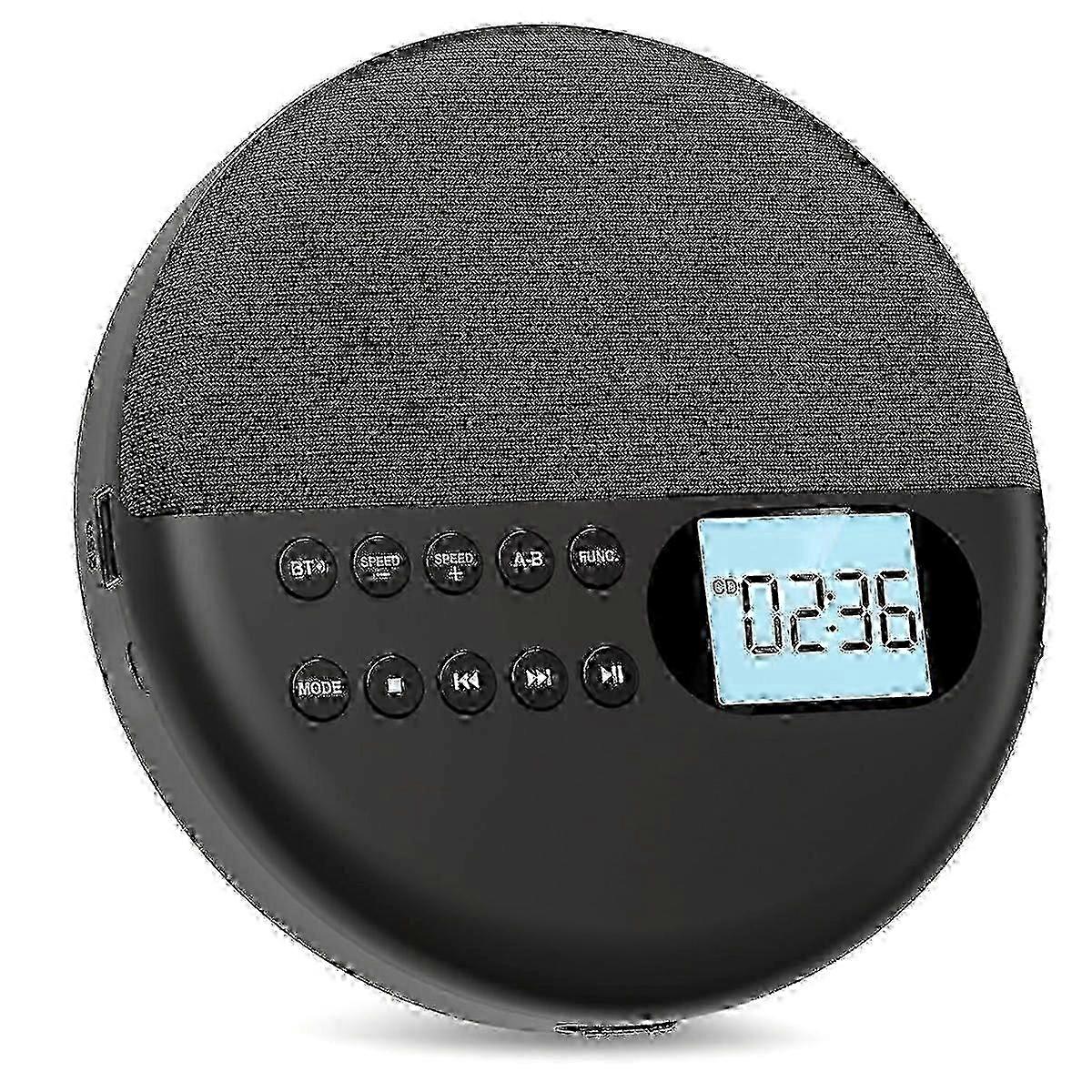 Bluetooth Rechargeable CD Player with LCD Display