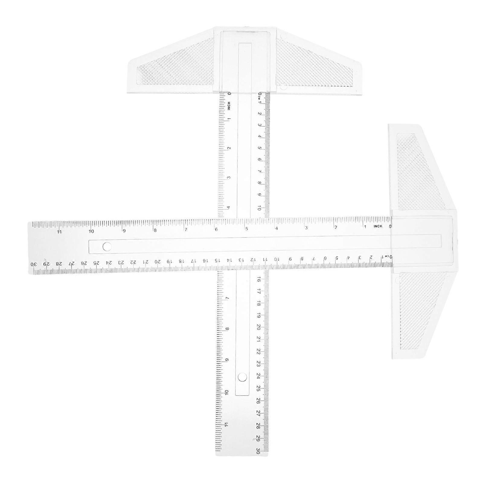 T Ruler for Woodworking Measuring Tool 2Pcs Pack