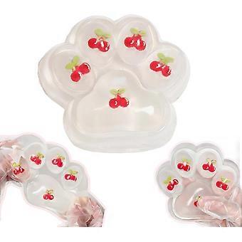 Suuret kissan tassun puristuslelut 5 tuuman vaaleanpunainen söpö fufu squishy sensorinen stressinlievitys fidget-lelut juhlalahjoihin sensoriset ahdistuslelut aikuisille (kirsikka)