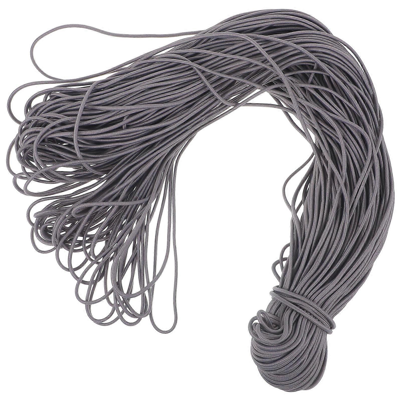 Elastic Rope Stretch Cord for Clothes Grey Elastic String