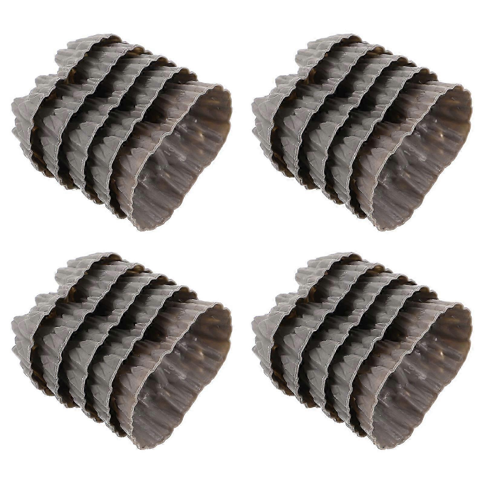 100pcs Grey Plastic Simulation Rocks for Crafts, Terrarium, Micro Train Layouts