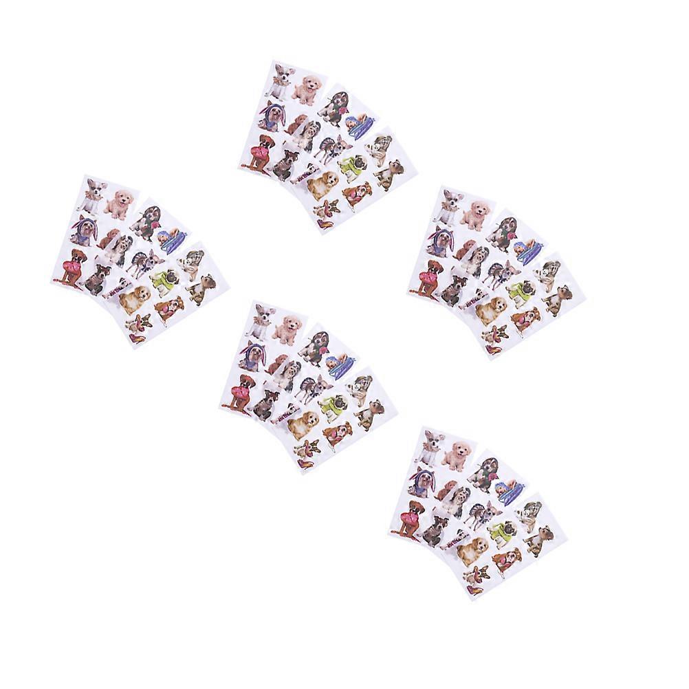 Pattern Paper Stickers DIY Photo Album Paste 5Sets