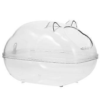 Hamsterbadebeholder Transparent kæledyrstoilet til 1 stk.