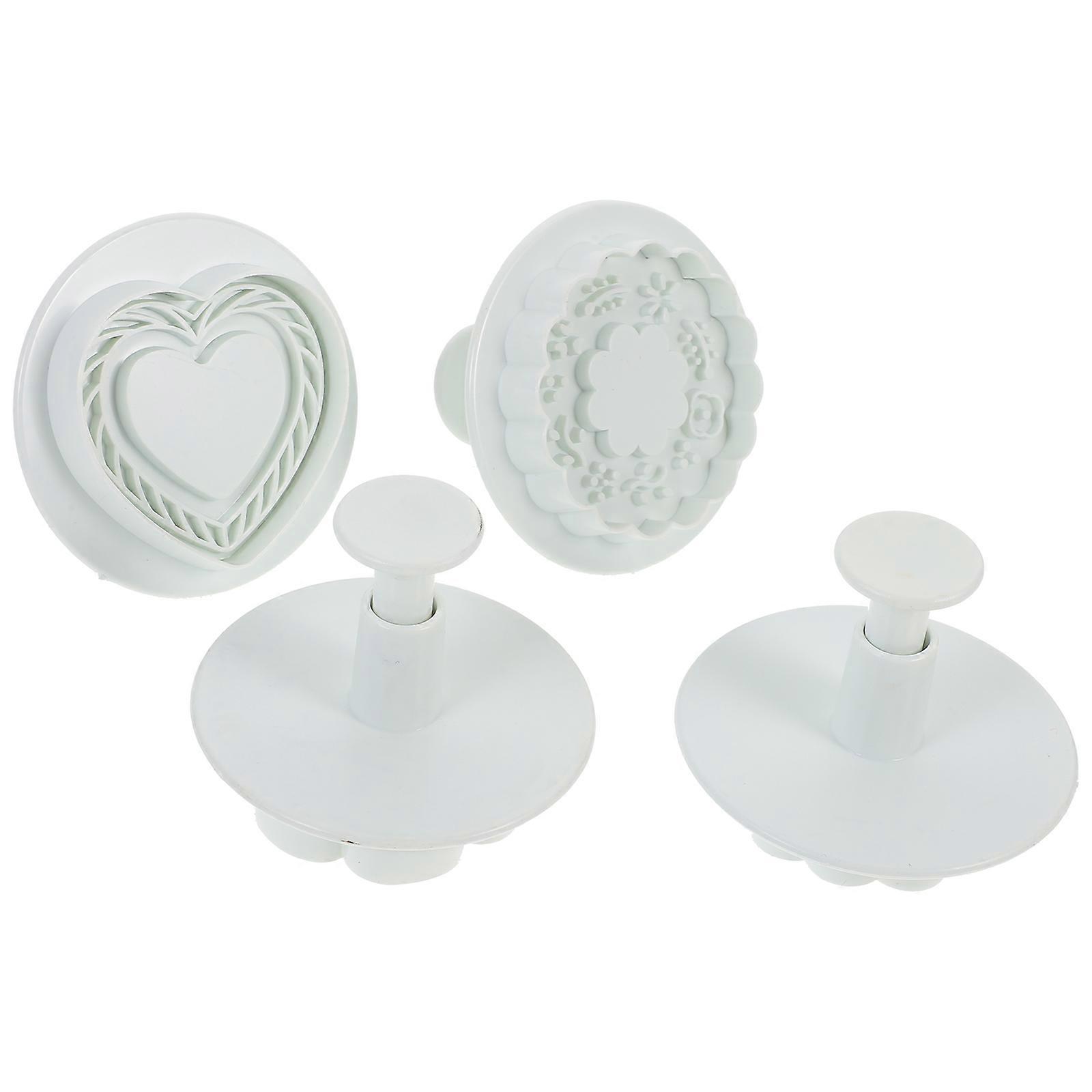 Cookie Stamp 4Pcs Cookie Cutter for Baking Use with ABS Plastic Material