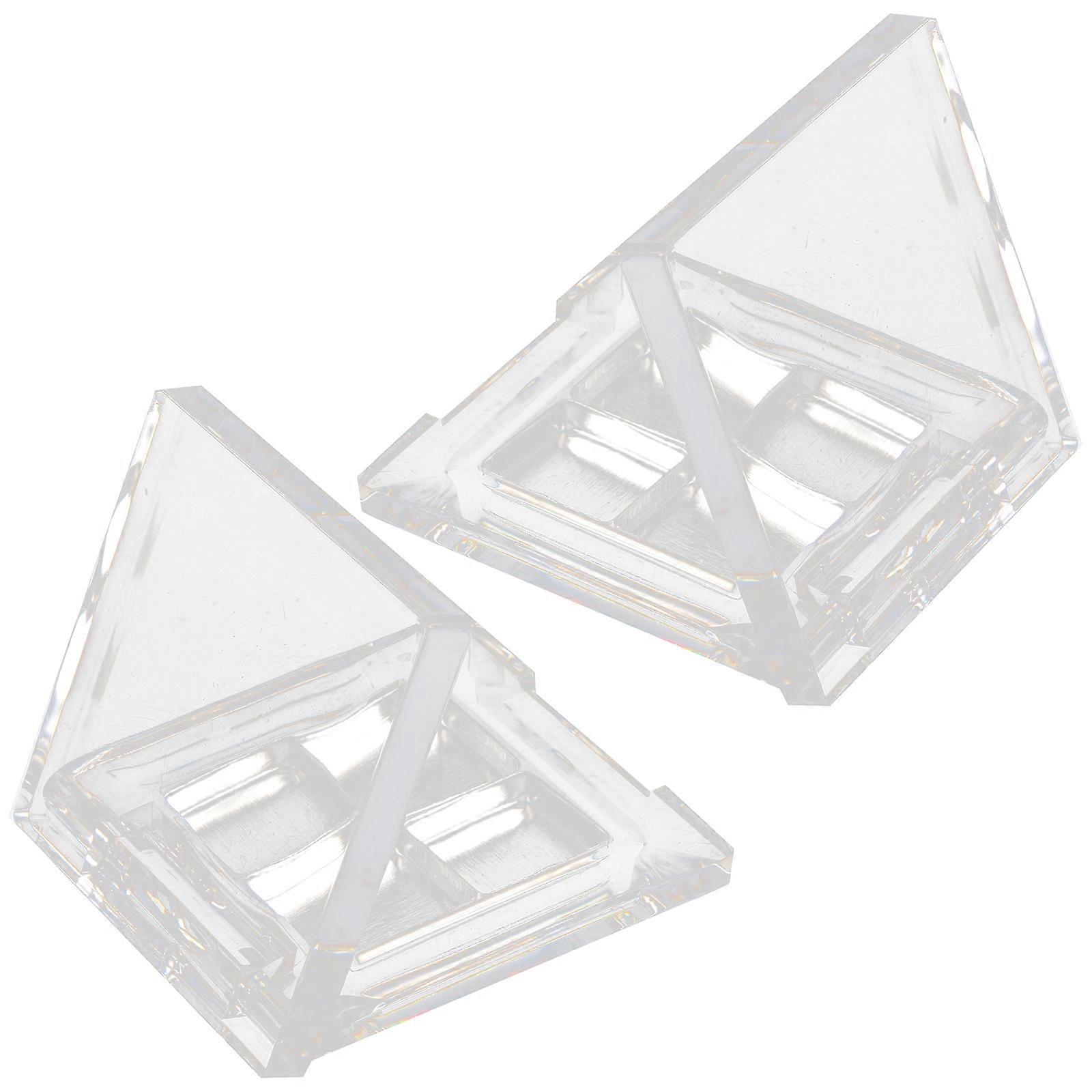 Transparent Eyeshadow Box for Refillable Use 2Sets Small Makeup Palette Container