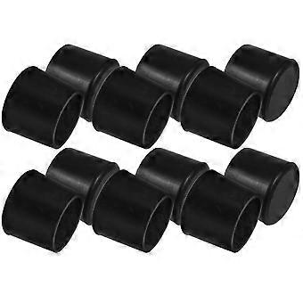 Trampoline Foot Covers Rubber Leg Caps for Protecting 36Pcs Black Material