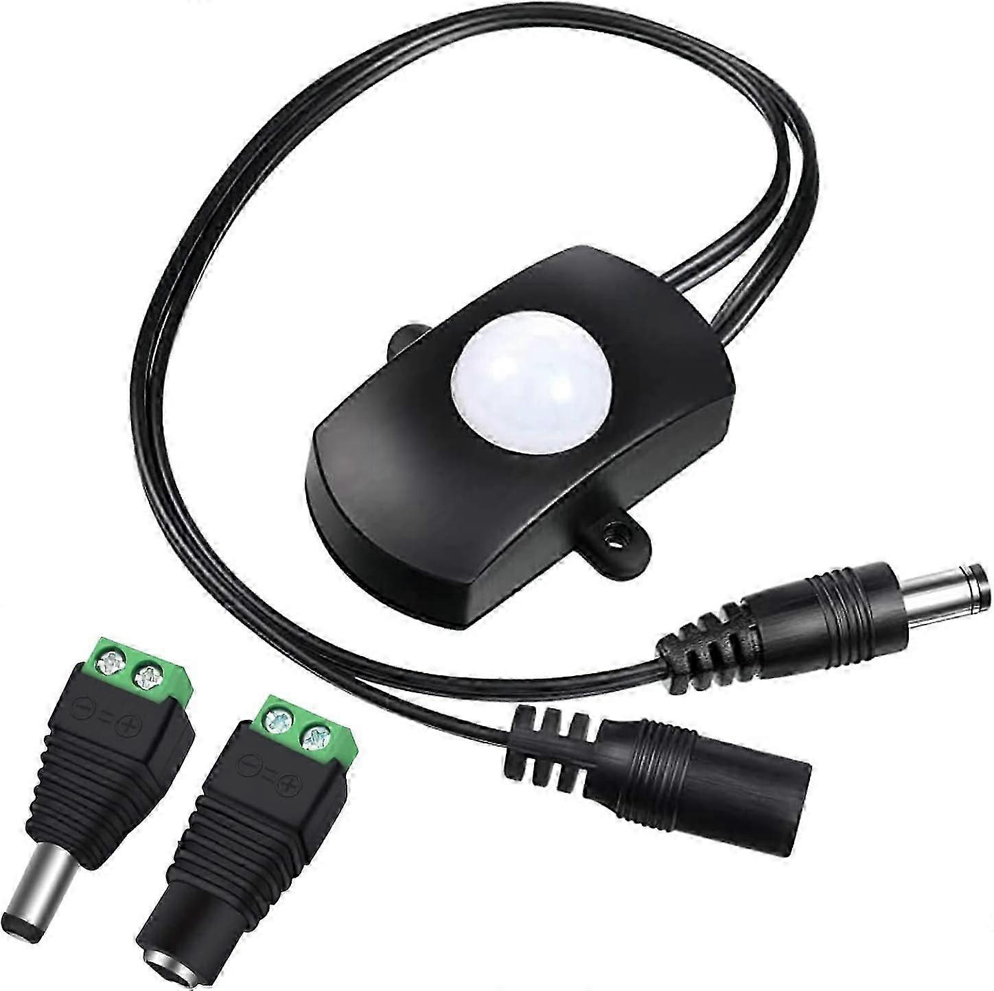 1 Piece Mini PIR Motion Sensor Switch, DC 5-24V 5A Occupancy Sensor Switch for LED Strip Light