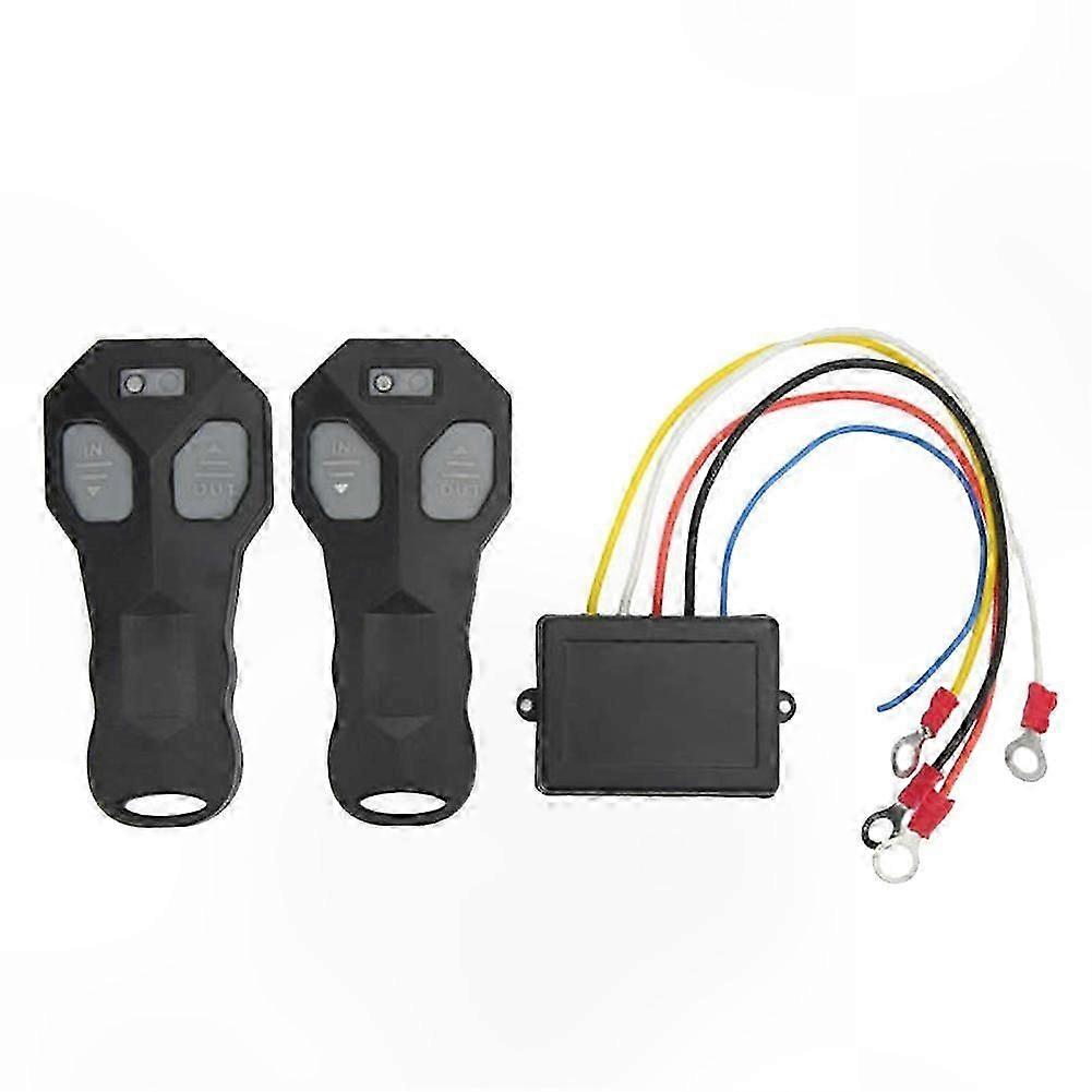 Wireless Winch Remote Control Kit with Sealed Rubber Button Controller