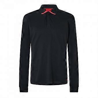 Hugo Mens Plain Long-Sleeved Polo Shirt