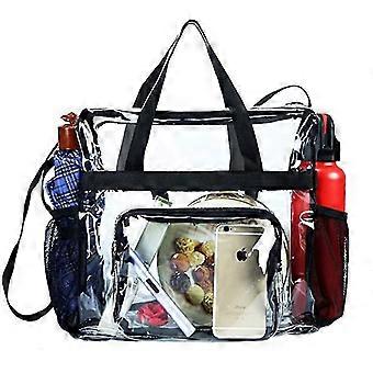 Transparente Lunch bag-durable PVC Kunststoff Transparente Lunch Bag mit verstellbarem Schultergurt Griff, Arbeit, Schule