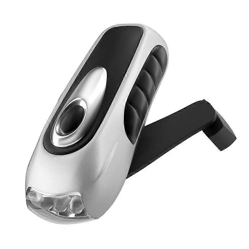 Hand-Cranked Emergency Flashlight, LED Waterproof Torch
