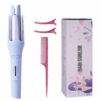Automatic Rotating Hair Curler 1.2 Inch, Oil-Coated Barrel for Tangle-Free Styling, Heat-Resistant with Moisturizing Technology, Includes Clips & Comb