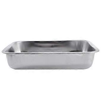 Dog Stainless Steel Urinary Tray for Pet Use 1Pcs Silver Easy to Clean