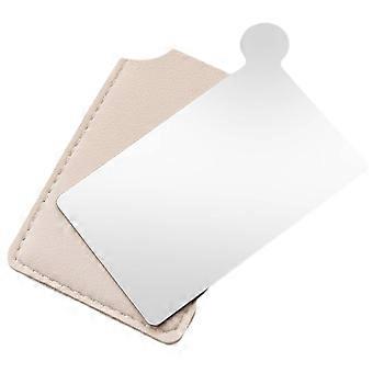 Stainless Steel Makeup Mixing Palette with Mirror for Accurate Color Mixing and Cream Products