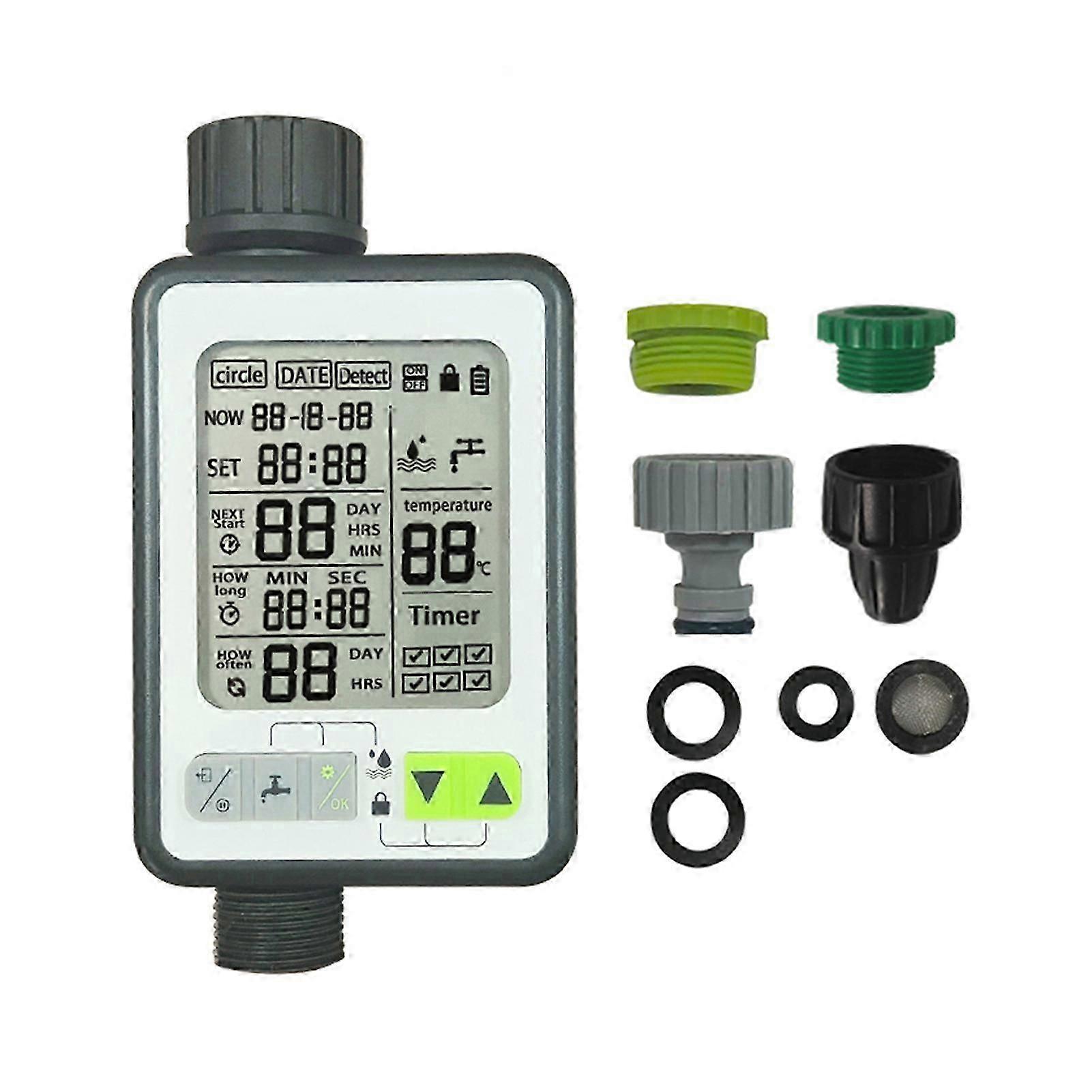Digital Irrigation Timer Automatic Water Timer Watering Timer Water Timer - 3. Inch Large Screen