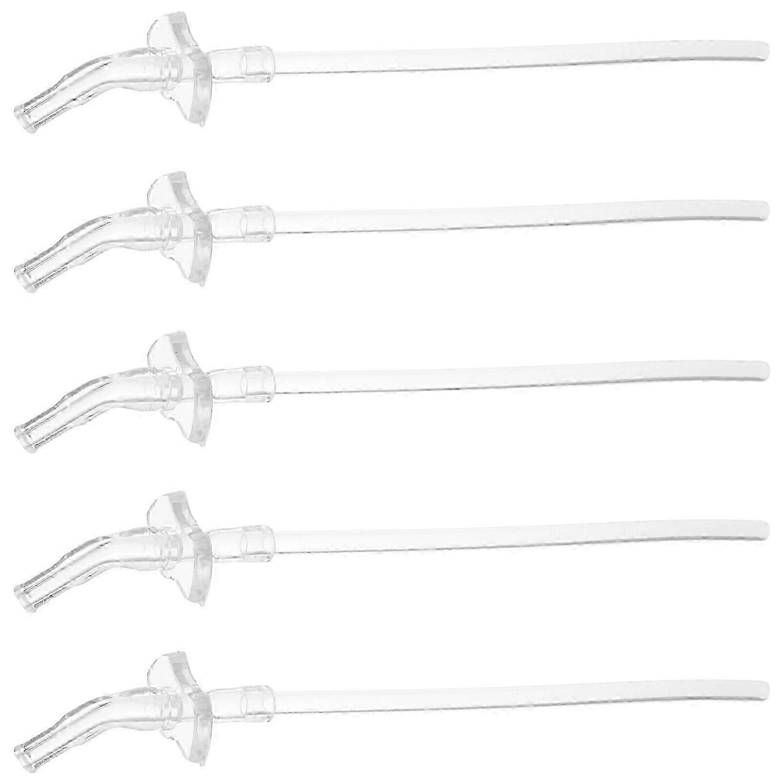 Silicone Drinking Straws for Reusable Cups 5-Piece Set